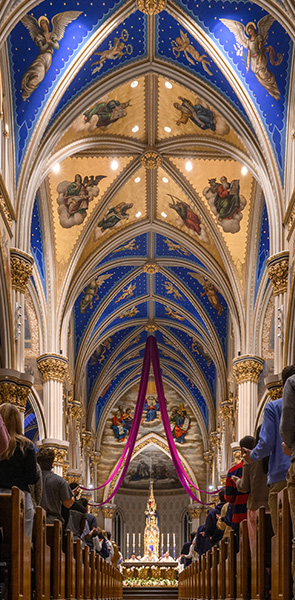 The interior of the Basilica of the Sacred Heart