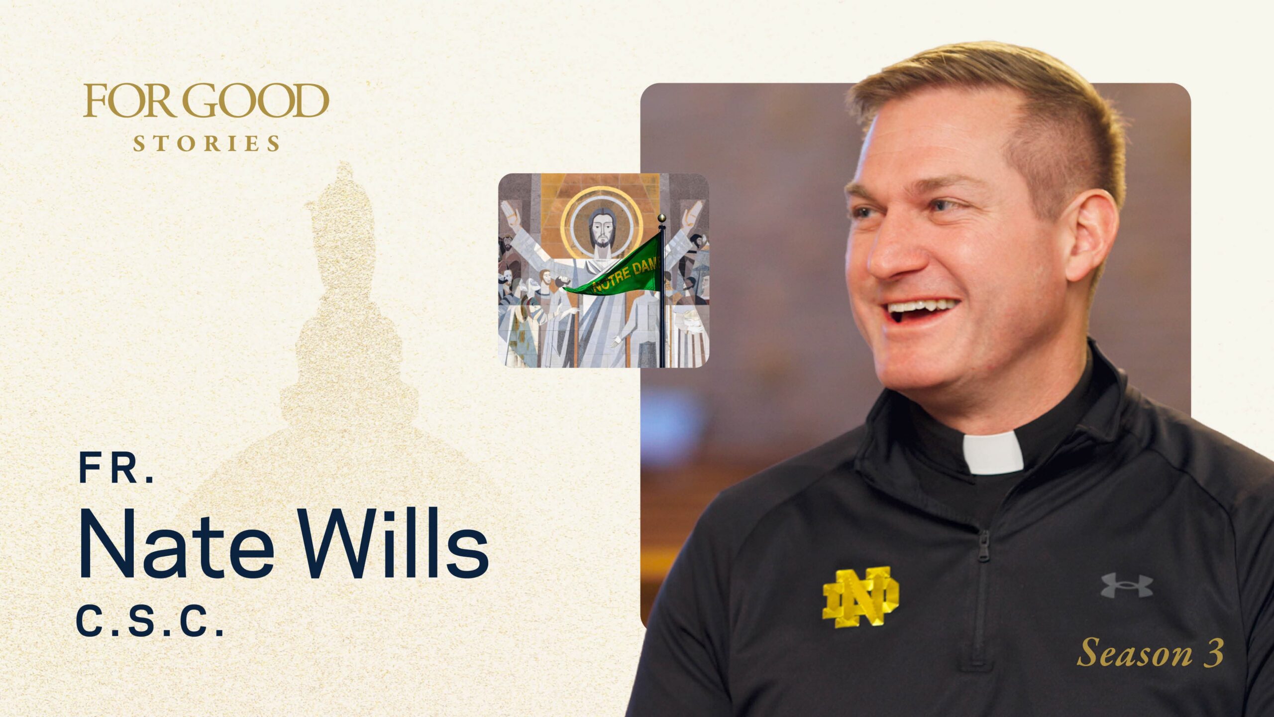Featured image for “There’s a priest on the sidelines at every Notre Dame game”